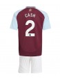 Aston Villa Matty Cash #2 Heimtrikotsatz für Kinder 2024-25 Kurzarm (+ Kurze Hosen)